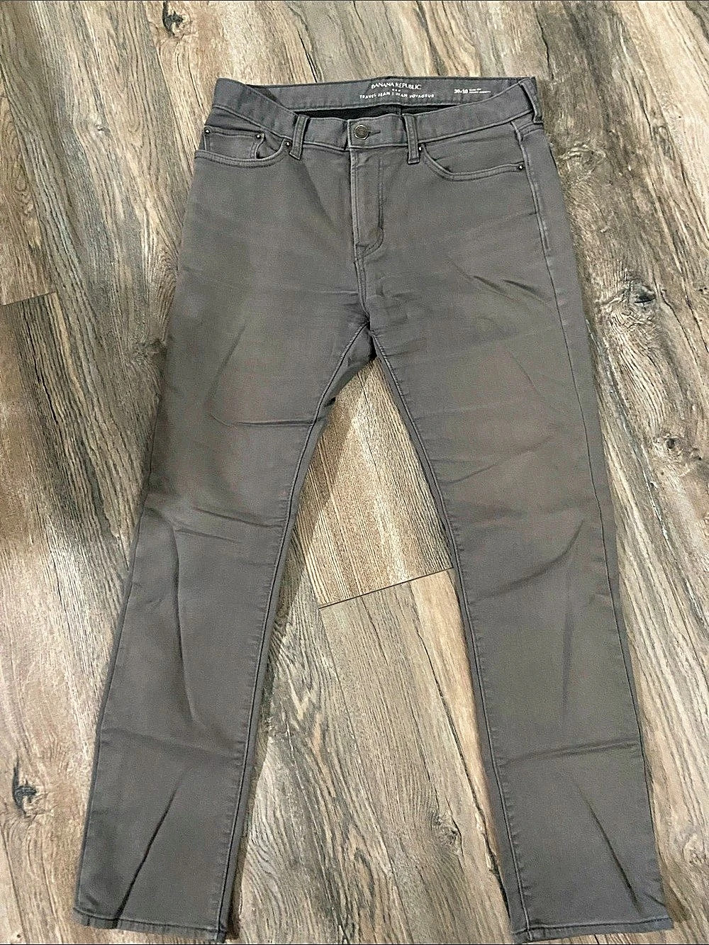 Banana Republic Travel Jean Slim Fit Gray Waist 30x30